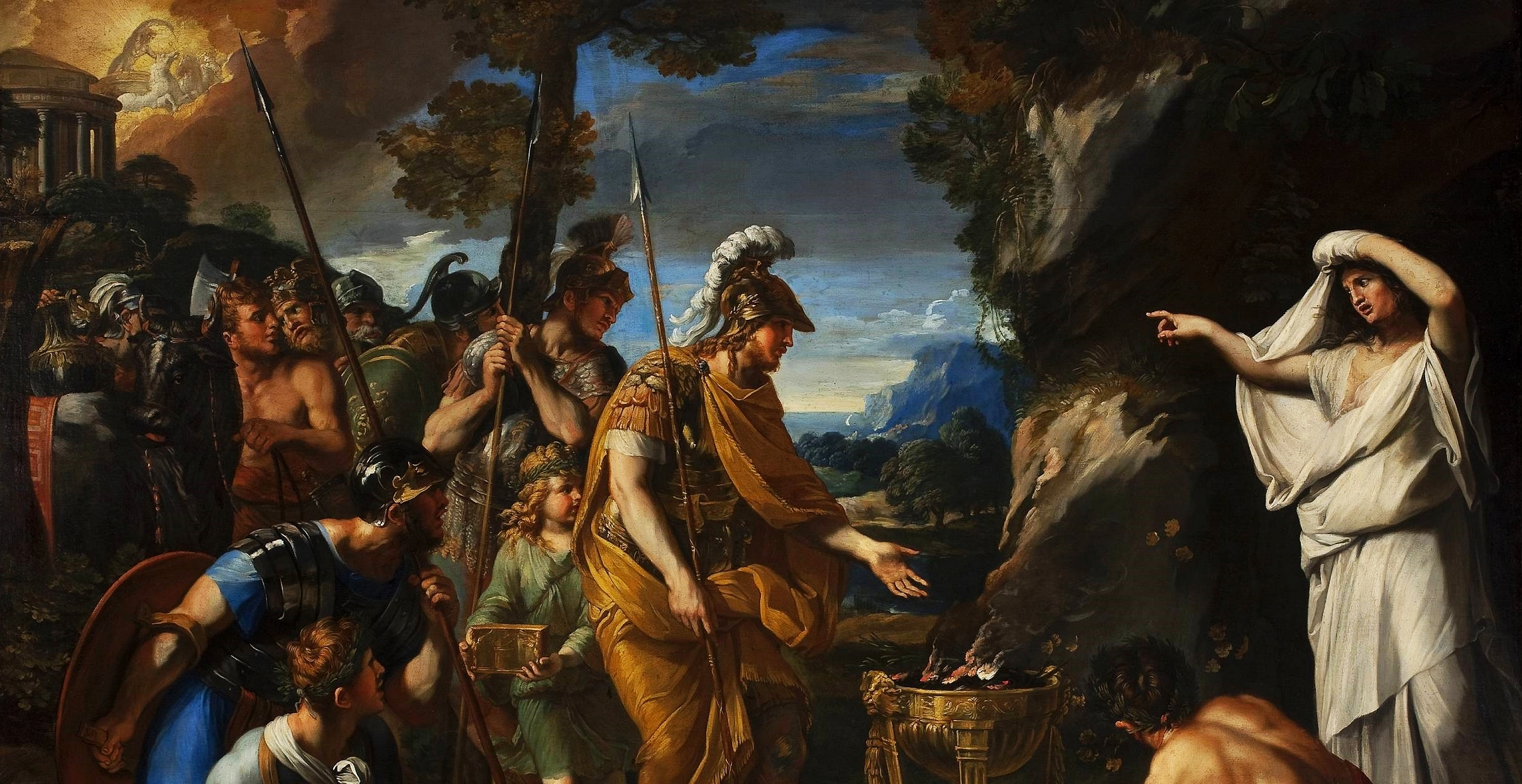 Detail from Aeneas and the Cumaean Sibyl c. 1646, François Perrier, Muzeum Narodowe w Warszawie, Warsaw