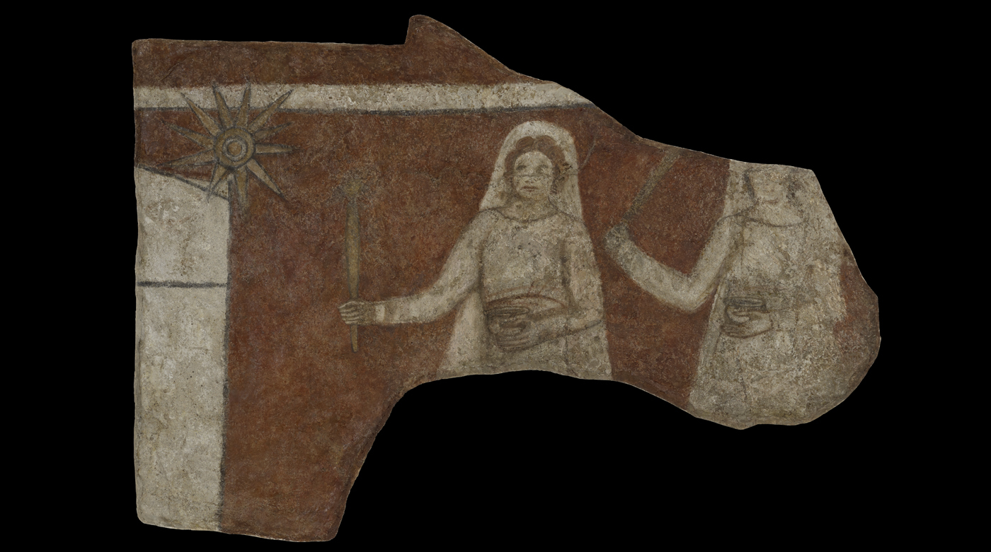 'Procession of Women': Fresco from the early Christian church at Dura Europos