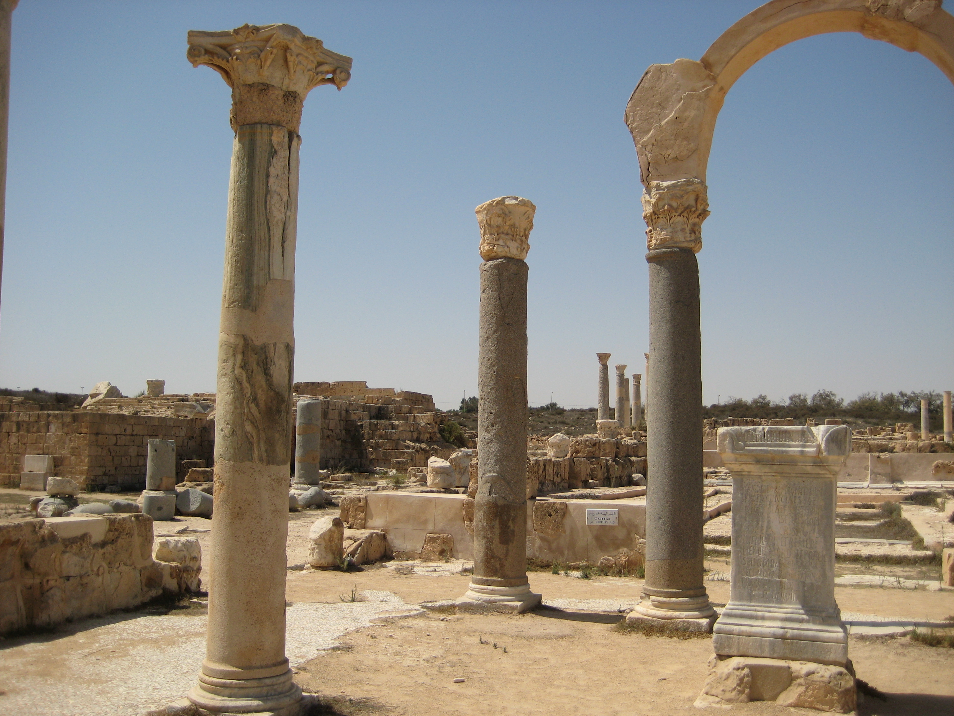 The agora at Sabratha (photo Sasha Coachman)