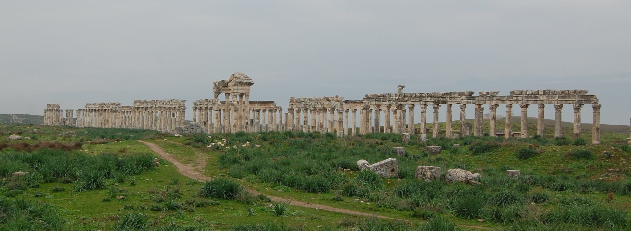 The lonely streets of Apamea nowadays ....