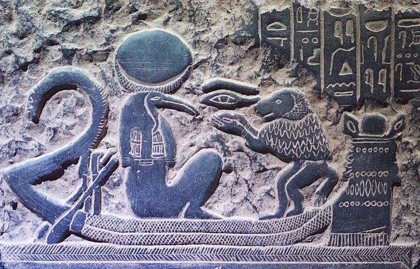 The Egyptian Hermes goes for a cruise (stela, 1570-1314 BCE)